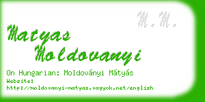 matyas moldovanyi business card