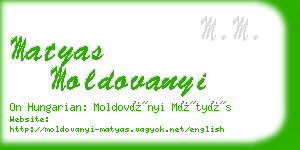 matyas moldovanyi business card